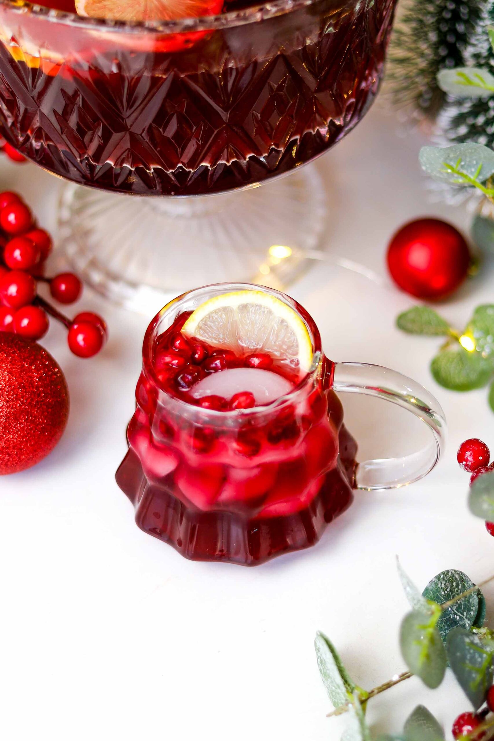 holiday pomegranate punch