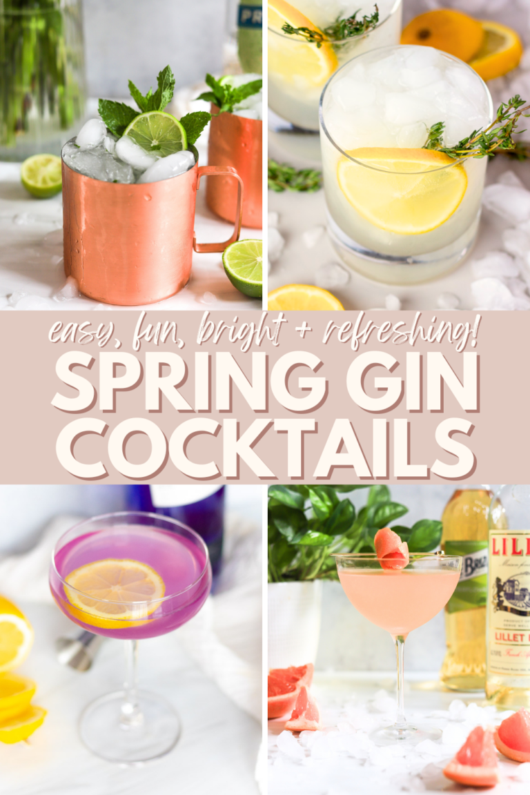 spring gin cocktails