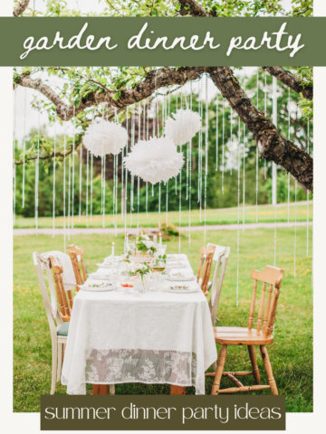 garden dinner party