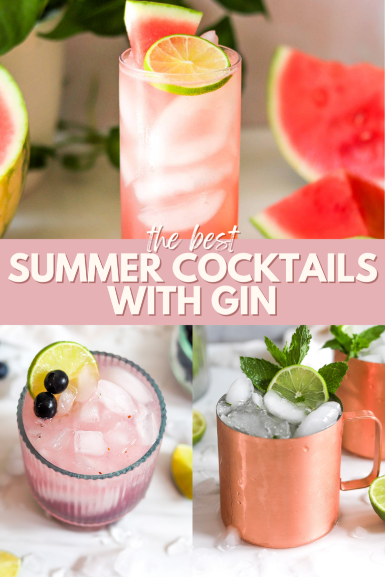 summer cocktails with gin