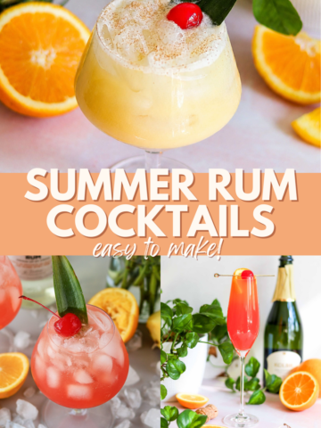 summer cocktails with rum