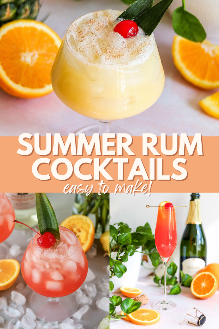 summer cocktails with rum
