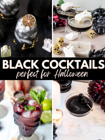 black cocktails for halloween