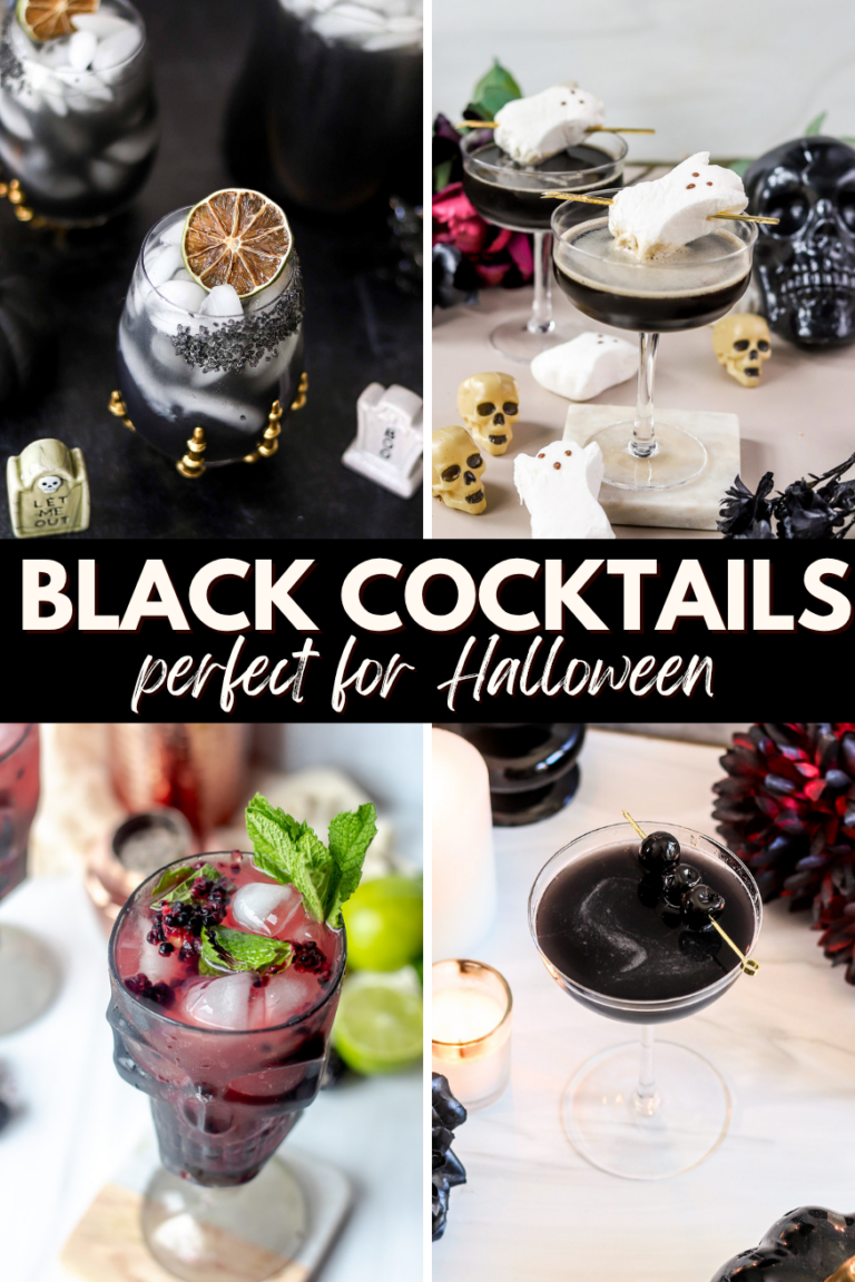 black cocktails for halloween